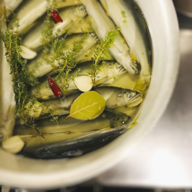 イタリア料理とワインのイベント「鰯のコンフィ」