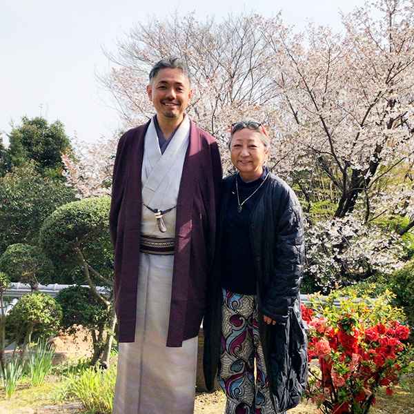 桂春蝶さんと記念撮影